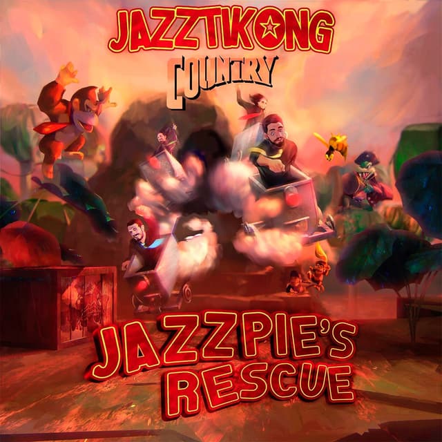 Album cover art for Jazztikong Country "Jazzpie's Rescue"