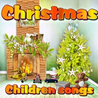 Album cover art for Christmas Children Songs