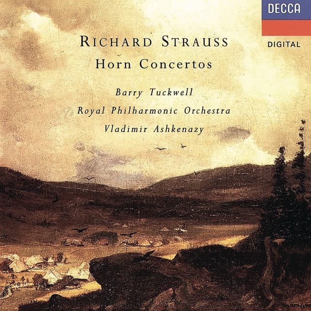 Album cover art for Richard Strauss: Horn Concertos Nos. 1 & 2 etc