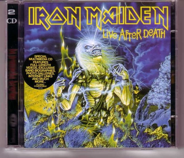 Album cover art for Live after Death