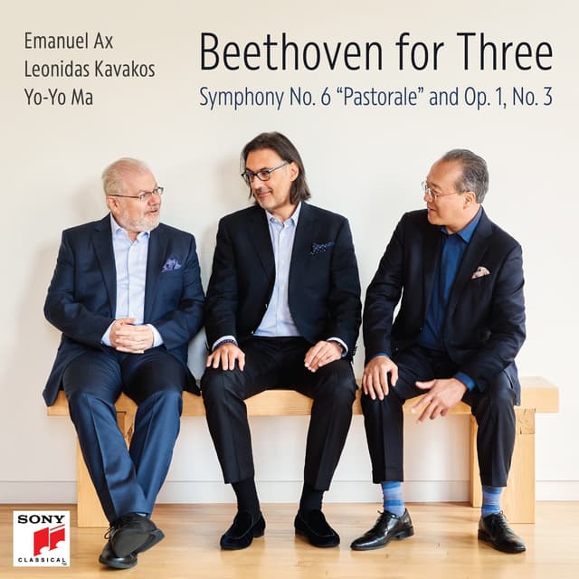 Album cover art for Beethoven for Three: Symphony No. 6 "Pastorale" and Op. 1, No. 3