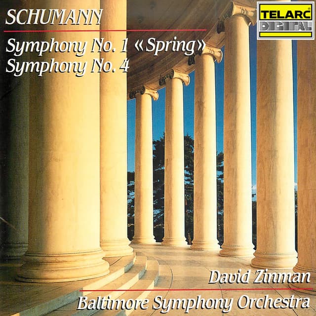Album cover art for Schumann: Symphony No. 1 in B-Flat Major, Op. 38 "Spring" & Symphony No. 4 in D Minor, Op. 120