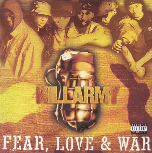 Album cover art for Fear, Love & War