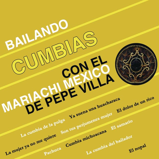 Album cover art for Bailando Cumbias