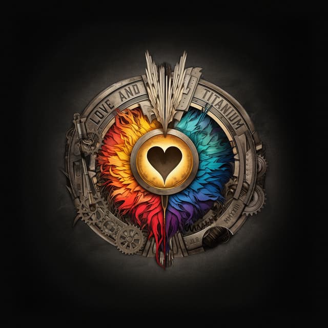 Album cover art for Love and Titanium