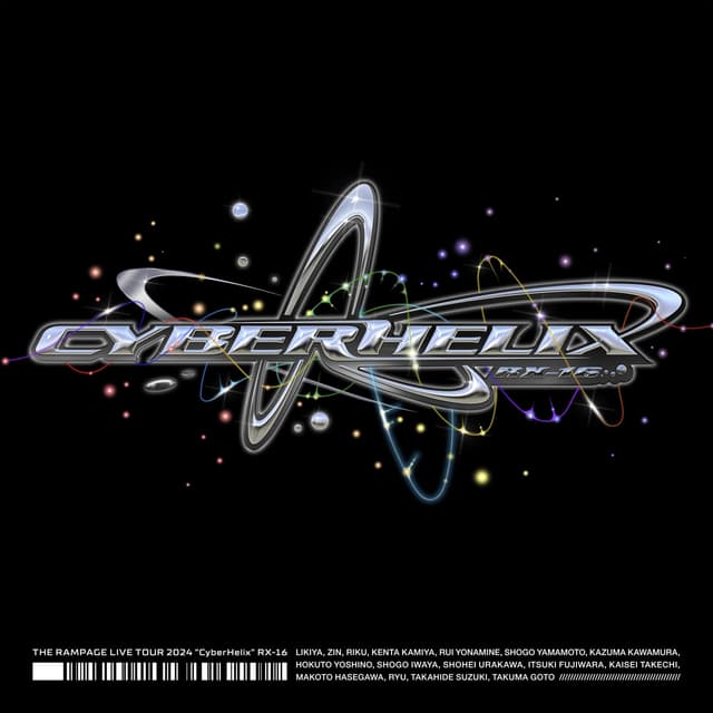 Album cover art for THE RAMPAGE LIVE TOUR 2024 "CyberHelix" RX-16