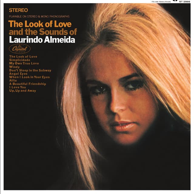 Album cover art for The Look of Love and the Sounds of Laurindo Almeida