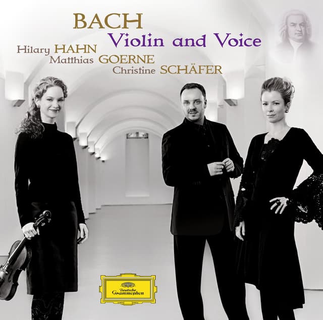 Album cover art for Bach: Violin and Voice