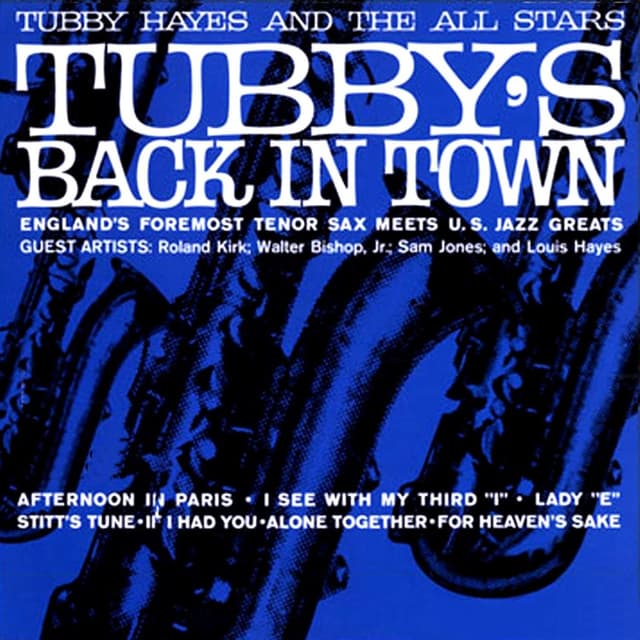 Album cover art for Tubby's Back in Town