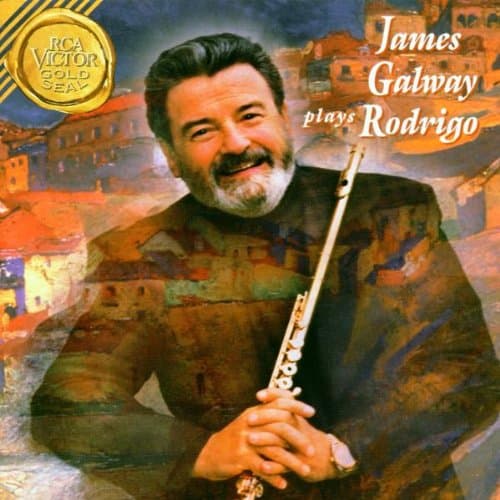 Album cover art for James Galway Plays Rodrigo