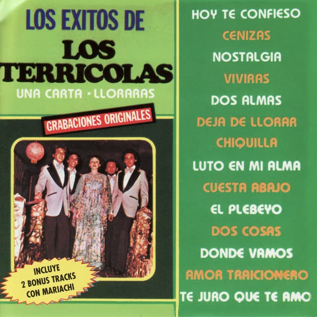 Album cover art for Los Exitos de Los Terricolas