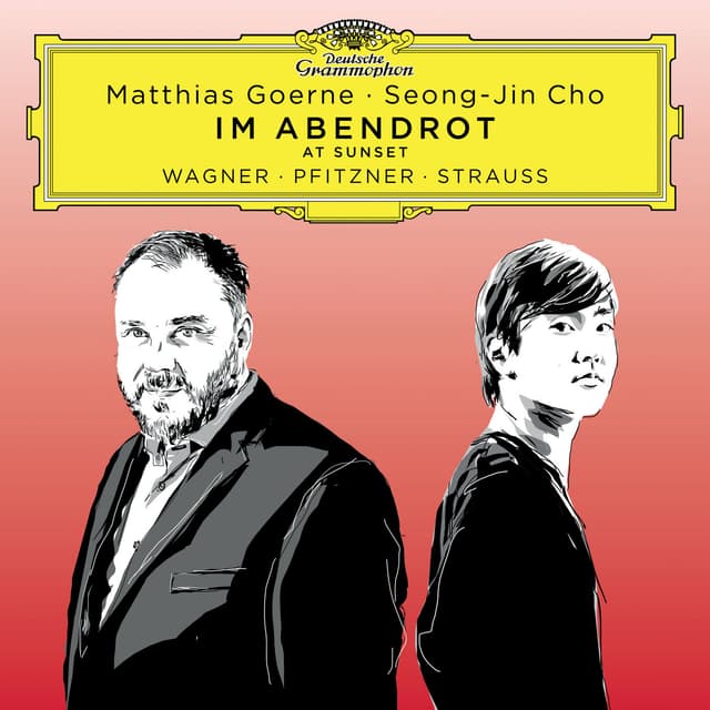 Album cover art for Im Abendrot: Songs by Wagner, Pfitzner, Strauss