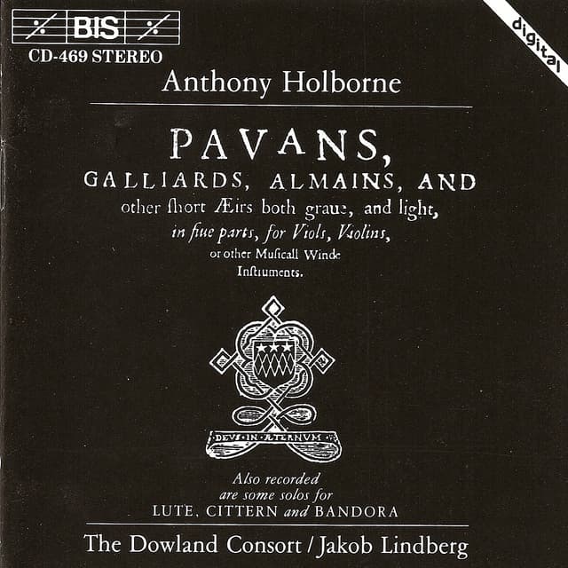 Album cover art for Holborne: Pavans, Galliards, Almains, and Other Short Airs