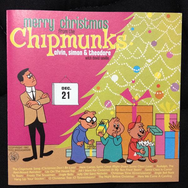 Album cover art for Merry Christmas from The Chipmunks