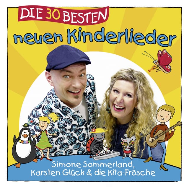 Album cover art for Die 30 besten neuen Kinderlieder