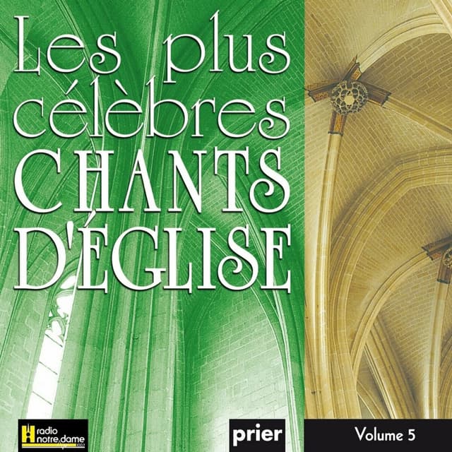 Album cover art for Les plus célèbres chants d'église, Vol. 5