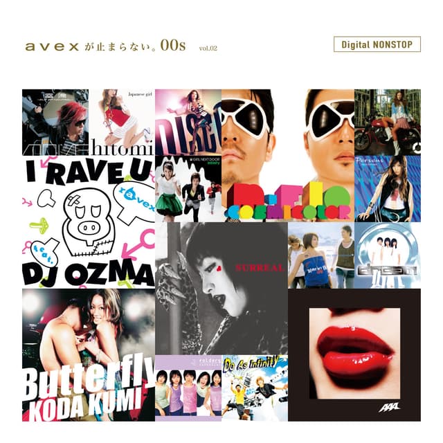 Album cover art for avexが止まらない。 00s NONSTOP vol.2