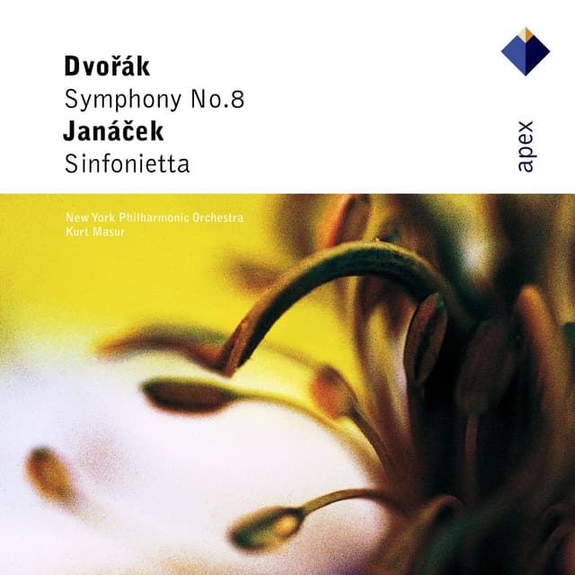 Album cover art for Dvorák : Symphony No.8 / Janácek : Sinfonietta