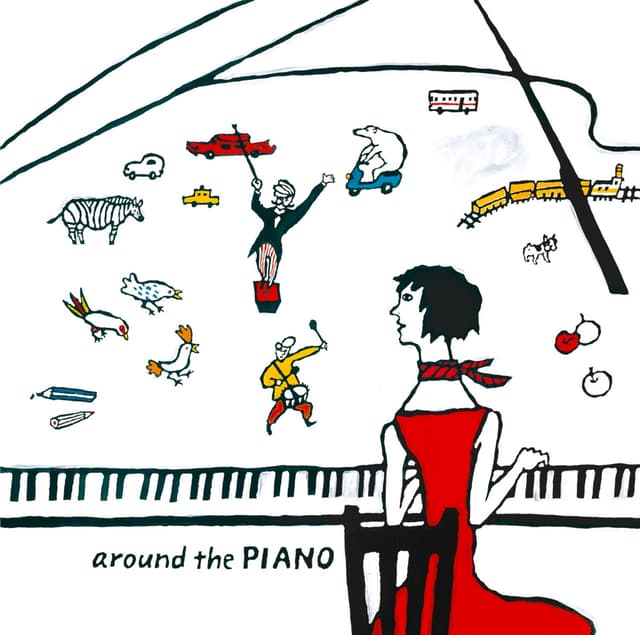 Album cover art for around the PIANO