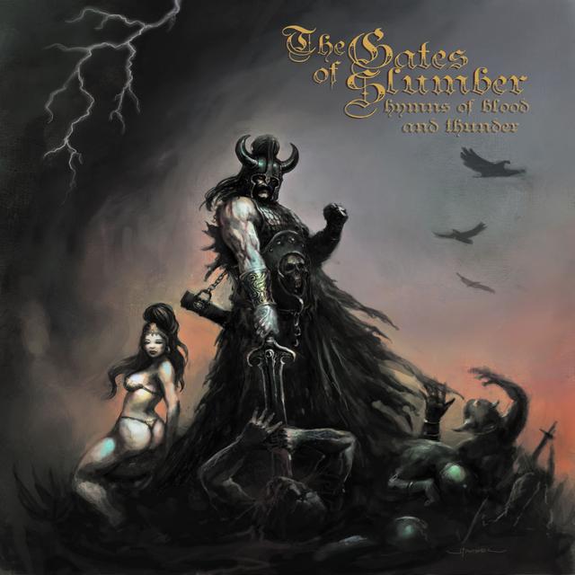 Album cover art for Hymns Of Blood And Thunder