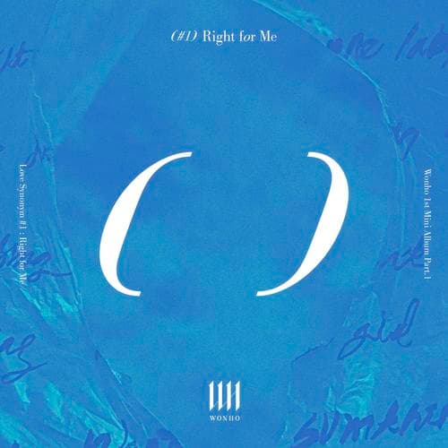 Album cover art for Love Synonym #1: Right for Me