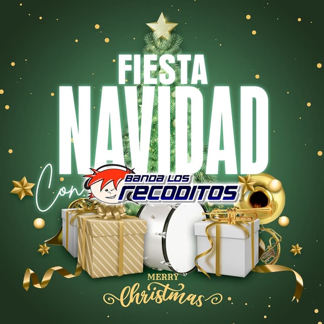 Album cover art for Fiesta Navidad Con Banda Los Recoditos "Merry Christmas"