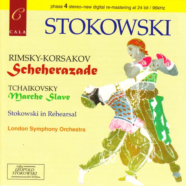 Album cover art for Rimsky-Korakov: Scheherazade & Tchaikovsky: Marche Slave