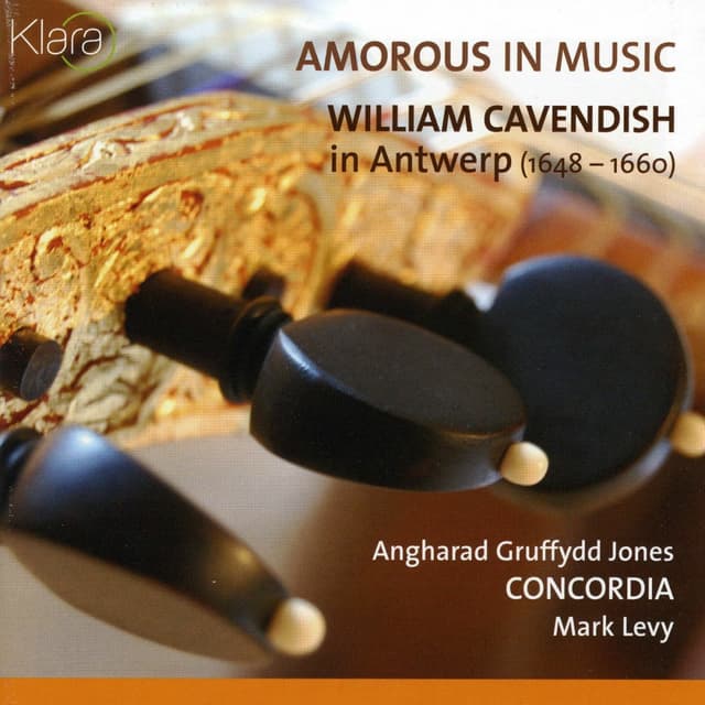 Album cover art for Amorous In Music, William Cavendish In Antwerp