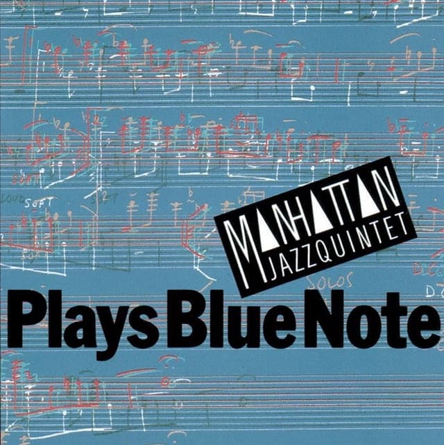 Album cover art for Plays Blue Note