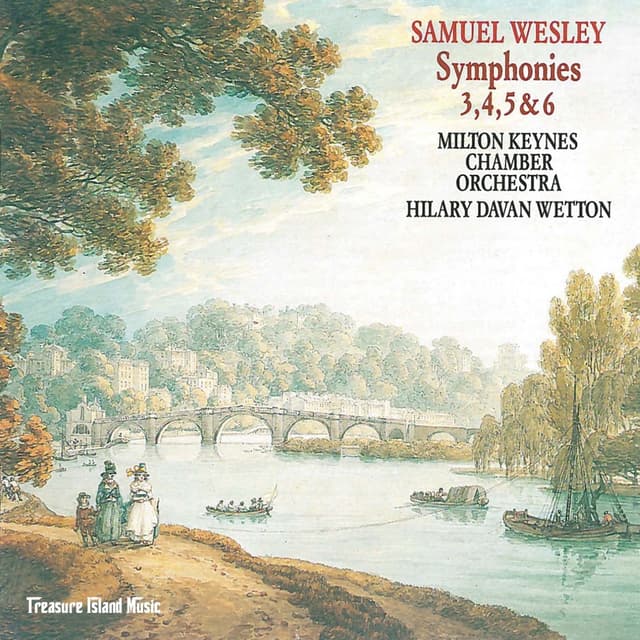 Album cover art for Samuel Wesley: Symphonies 3, 4, 5 & 6.
