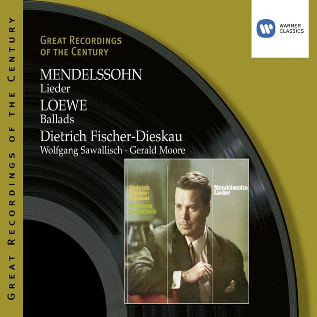 Album cover art for Mendelssohn: Lieder . Loewe: Ballads