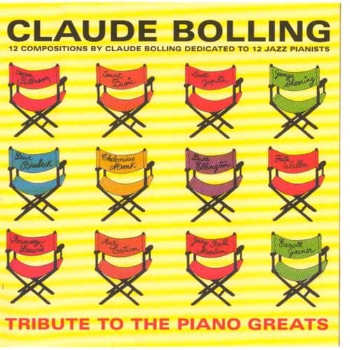 Album cover art for Tribute to the Piano Greats