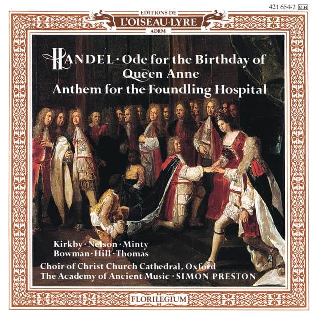 Album cover art for Handel: Queen Anne Birthday Ode, Foundling Hospital Anthem - Haydn: Missa Brevis
