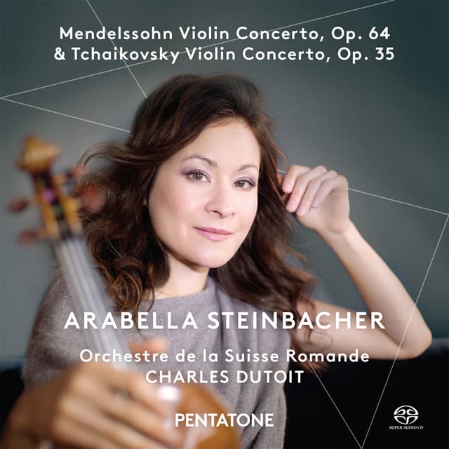 Album cover art for Mendelssohn & Tchaikovsky: Violin Concertos