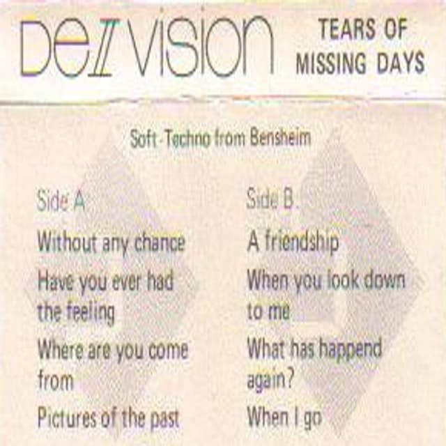 Album cover art for Tears Of Missing Days