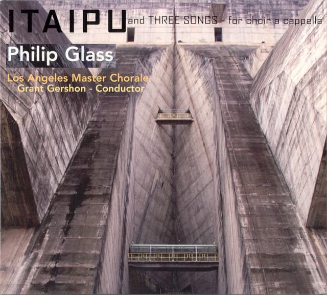 Album cover art for Itaipu and Three Songs for Choir A Capella