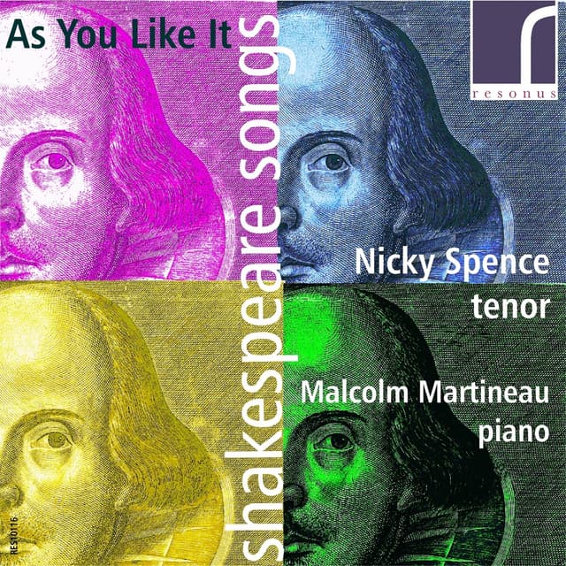 Album cover art for As You Like It: Shakespeare Songs