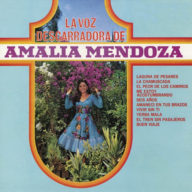 Album cover art for La Voz Desgarradora de Amalia Mendoza