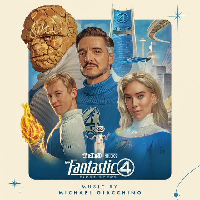 Album cover art for The Fantastic Four: First Steps