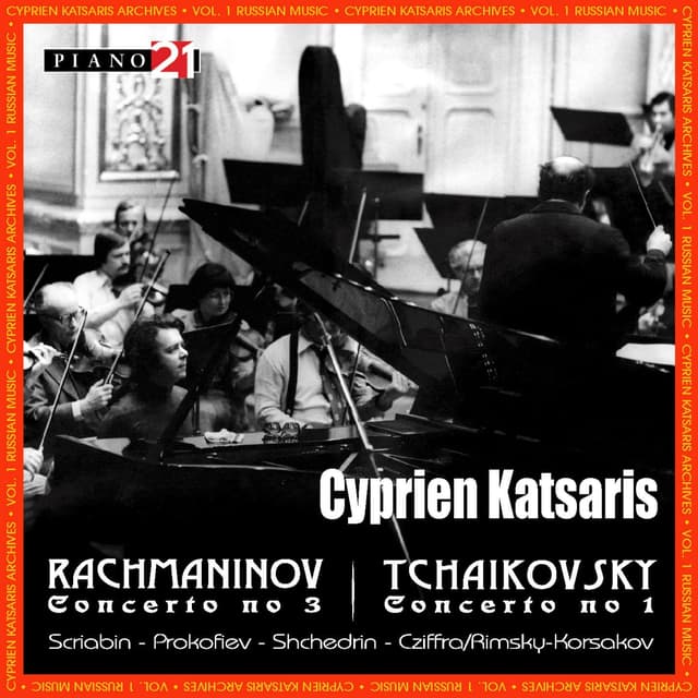 Album cover art for Rchamaninov Concerto No. 3 - Tchaikovsky Concerto No. 1