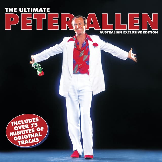Album cover art for The Ultimate Peter Allen