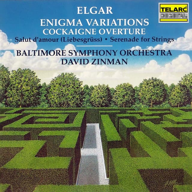 Album cover art for Elgar: Enigma Variations, Op. 40 & Cockaigne Overture, Op. 36