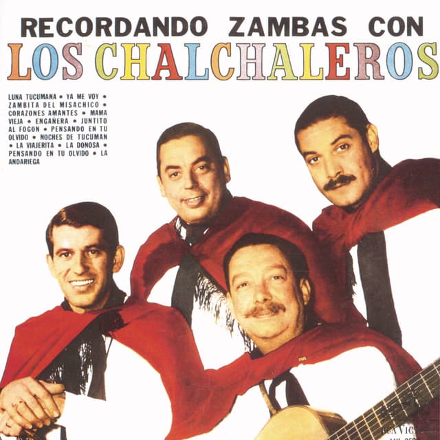 Album cover art for Recordando Zambas con los Chalchaleros