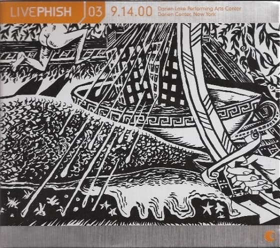 Album cover art for Live Phish 03: 9.14.00 - Darien Lake Performing Arts Center, Darien Center, New York