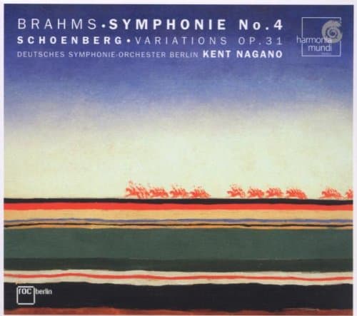 Album cover art for Brahms : Symphony No 4 Op 98 in E minor - Schoenberg : Variations for Orchestra Op 31