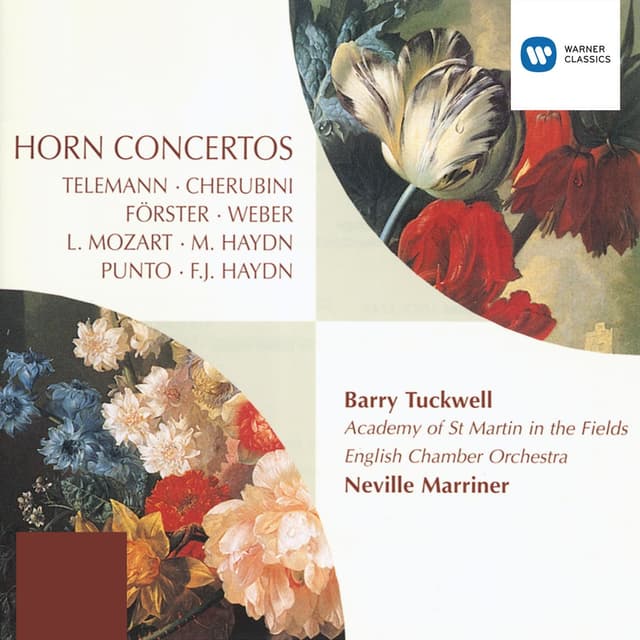 Album cover art for Horn Concertos