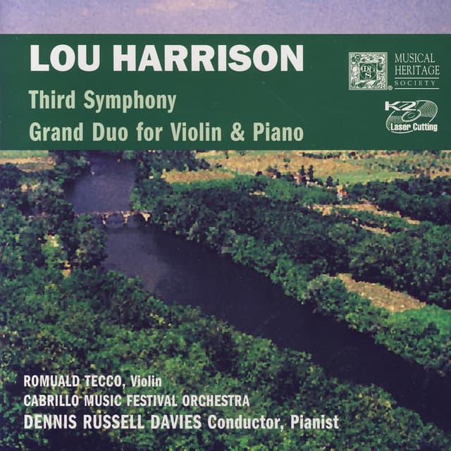 Album cover art for Lou Harrison: Third Symphony/grand Duo For Violin & Piano