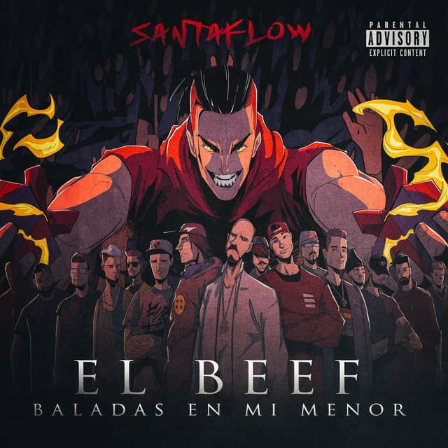 Album cover art for El Beef: Baladas en Mi Menor