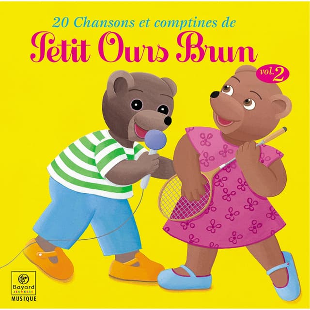 Album cover art for 20 chansons et comptines de Petit Ours Brun Vol.2
