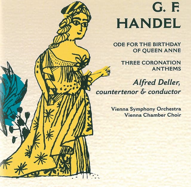 Album cover art for Handel: Ode for the Birthday of Queen Anne & Three Coronation Anthems